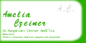 amelia czeiner business card